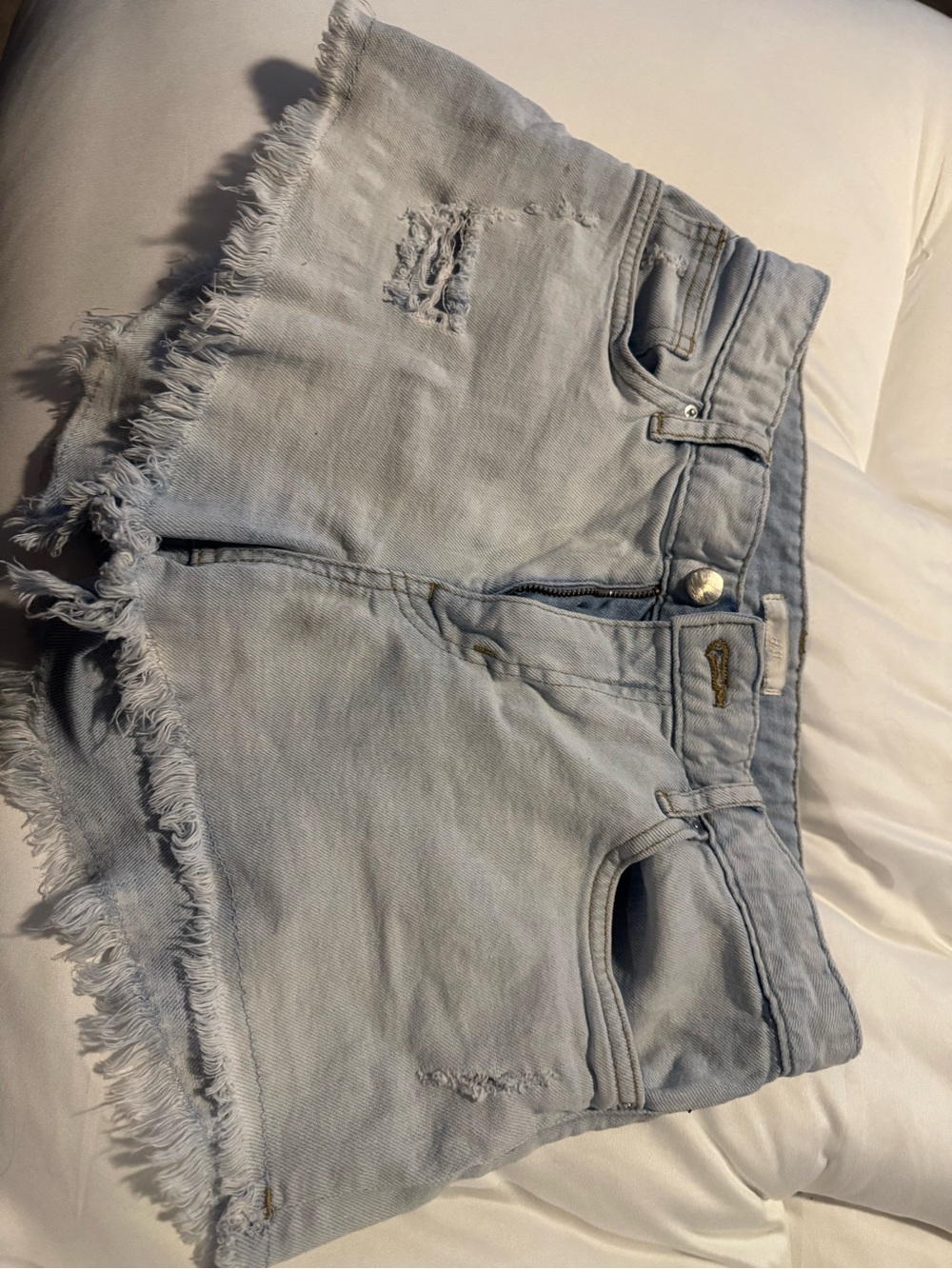 H&M Light Wash Denim Shorts